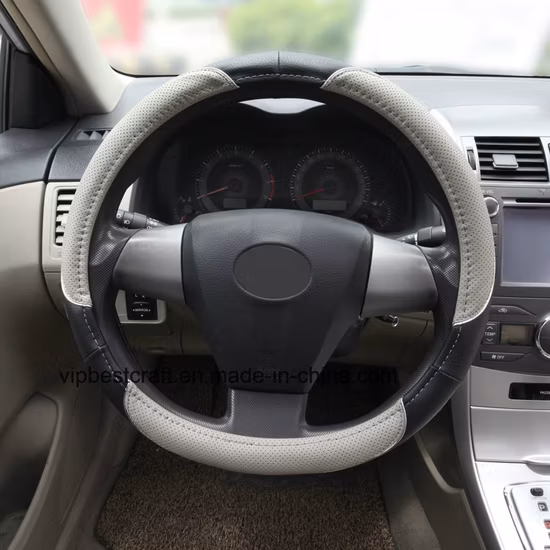 15인치에 보편적으로 적합한 자동차, SUV, 트럭용 범용, 무취, 내구성 스티어링 휠 커버