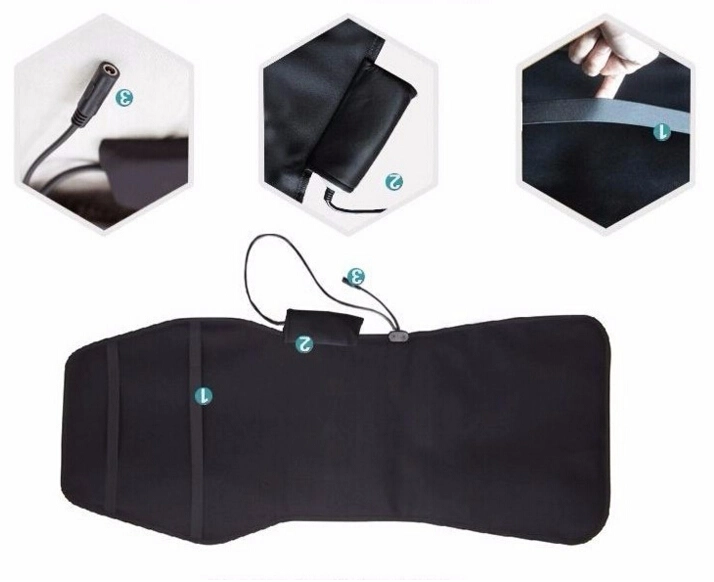 Happy Life Products Electrical Foam Massage Cushion Heating Seat Cushion and Car Massage Cushion