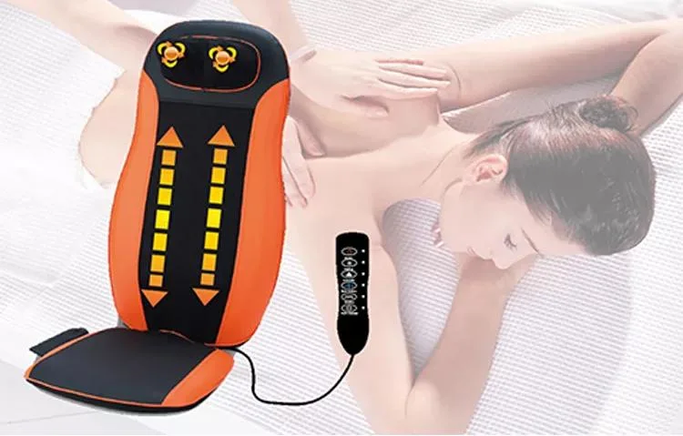 High Quality Heating 9 Massage Heads Lumbar Back Ultimate Speed Heated Micro-Computer Massage Cushion