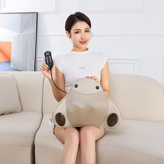 목 뒤로 반죽 지압 진동 자동차 전기 엉덩이 열이있는 다기능 마사지 시트 쿠션