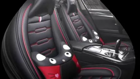 만화 자동차 액세서리 전천후 커버 슈퍼 섬유 가죽으로 만든 범용 자동 자동차 좌석 쿠션